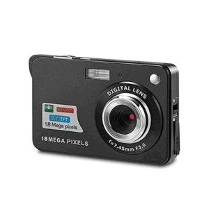 18 Megapixel HD Digital Kamera - 8X Zoom - Sort