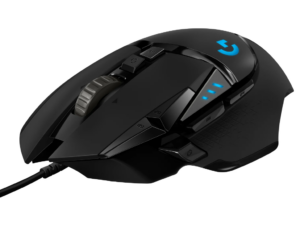 Logitech G502 Hero Gaming mus Sort