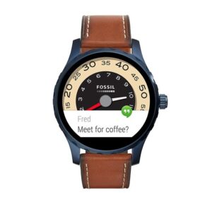 FOSSIL - Q Marshal Smartwatch brun læderrem FTW2106