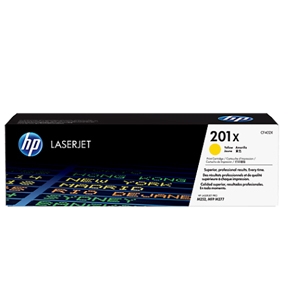 HP CF402X Y (HP 201X) Lasertoner,gul, Original 2300 print