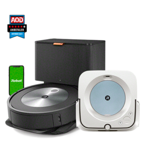 Roomba® j7+ & Braava jet® m6 hvid/blå Bundle