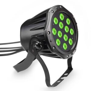 Cameo Udendørs PAR RGB 12 IP 65 - 12 x 3 W RBG LED PAR lampe i sort