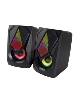 Esperanza SPEAKERS 2.0 USB LED RAINBOW BOOGIE - Sort