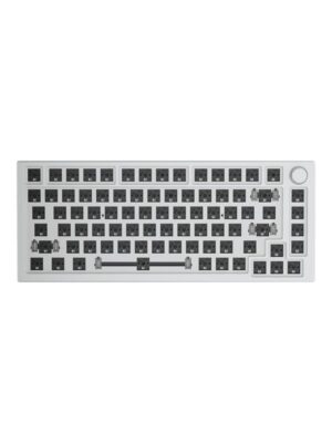 Glorious GMMK PRO 75% Barebone - ANSI - White Ice - Gaming Tastatur - Uden Numpad - Universal - Hvid