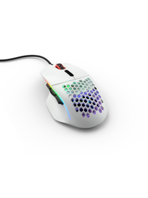 Glorious Model I - White - Gaming Mus - Optisk - 9 knapper - Hvid med RGB-LED lys