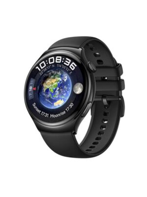 Huawei Watch 4 46mm Active - Steel Case with Black Fluoroelastomer Strap