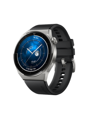 Huawei Watch GT 3 Pro 46mm Active - Titanium Case with Black Fluoroelastomer Strap