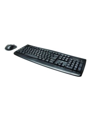 Kensington Pro Fit Low-Profile Desktop Set - Tastatur & Mus sæt - Spansk - Sort