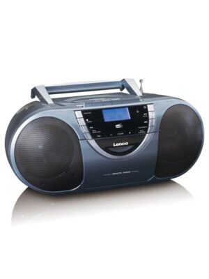 Lenco SCD-6800GY - Boombox with DAB+ FM radio and CD/ MP3 player - DAB/DAB+/FM - Stereo - Grå