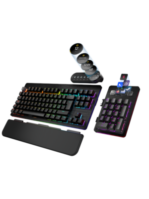 Mountain Everest Max - MX Brown - Black - Gaming Tastatur - Nordisk - Sort