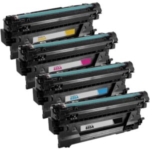 Rabat sæt! HP 655A BK-C-M-Y toner 44.000 sider Kompatibel - CF450A - 453A - 44.000 sider