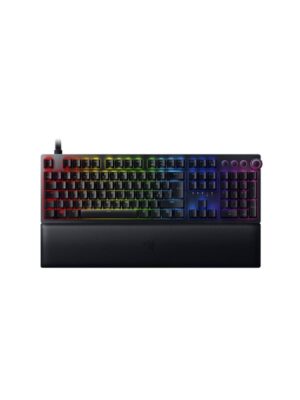 Razer Huntsman V2 Optical Purple - ND - Gaming Tastatur - Nordisk - Sort