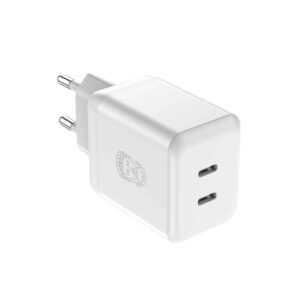 UPSTRÖM CIRKULÄR 35W Super oplader med 2x USB-C porte yderskal af 100 genbrugsplast