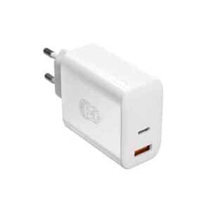 UPSTRÖM CIRKULÄR 65W Super oplader med Usb-A og Usb-C yderskal af 100 genbrugsplast