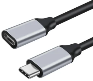 USB-C 3.1 Gen. 2 forlængerkabel - 5A/100W - Sort 1 meter