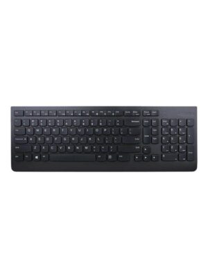 Lenovo Essential - keyboard - 3-zone layout low profile keycaps full size - Lithuanian - black Input Device - Tastatur - Litauisk - Sort