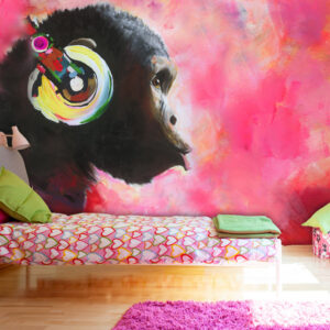 ARTGEIST Fototapet - Music World, abe med headset (flere størrelser) 150x105