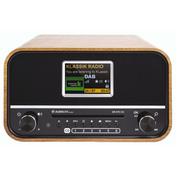 Albrecht DR 870 CD DAB+ Radio (CD/DAB+/FM/MP3/USB)