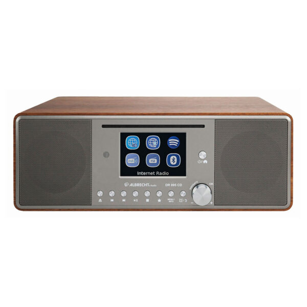 Albrecht DR 895 CD Hybrid Radio (CD/Bluetooth/MP3/DAB+/USB) Brun