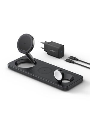 Anker MagGo Wireless Charging Station (3-in-1 Pad) - Black
