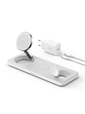 Anker MagGo Wireless Charging Station (3-in-1 Pad) - White