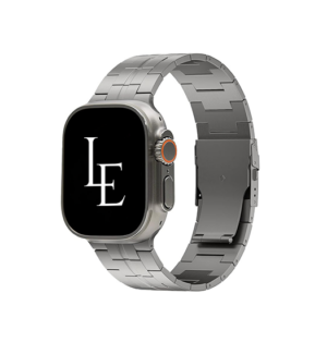 Apple Watch (42/44/SE/45/46/49mm) - L'Empiri™ X35 Ægte Titanium Rem - Grå