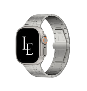 Apple Watch (42/44/SE/45/46/49mm) - L'Empiri™ X36 Ægte Titanium Rem - Sølv