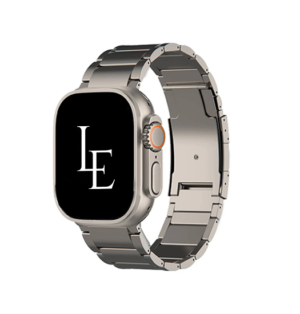 Apple Watch (42/44/SE/45/46/49mm) - L'Empiri™ X37 Ægte Titanium Rem - Natural