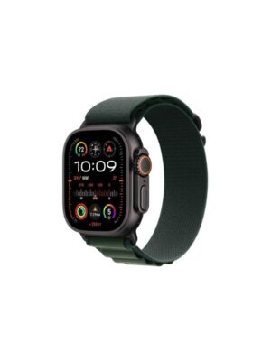Apple Watch Ultra 2 GPS + Cellular 49mm - Black Titanium Case with Dark Green Alpine Loop - Medium