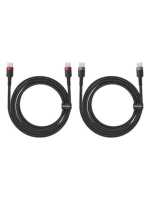 Baseus Cafule USB-C to USB-C 100W.2m 2pcs (red-black gray-black) cable.