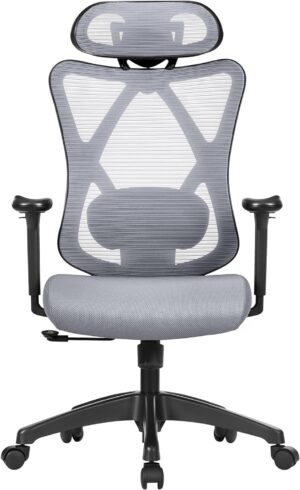 Ergonomisk Kontorstol 150 kg Mesh Grå