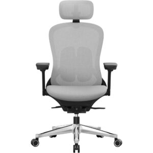Ergonomisk kontorstol med 4D armlæn, Dove Grey