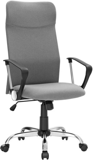 Ergonomisk kontorstol med armlæn - Grå