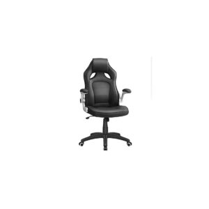 Ergonomisk kontorstol sort med armlæn