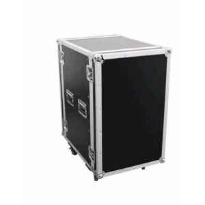 Forstærker rack. 18 unit. 57 cm. dyb. På hjul