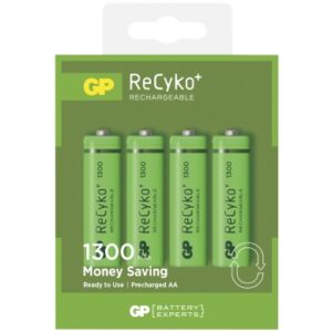 GP BATTERIES GP Recyko 1.300 mAh AA/HR6 4-pakke 130AAHCE Modsvarer: N/A
