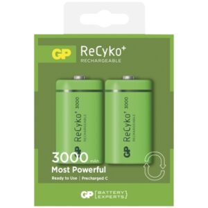 GP BATTERIES GP Recyko 3.000 mAh C/R14 2-pakke 300CHCBE Modsvarer: N/A