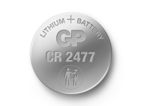 GP Batteries 103239, Engangsbatteri, CR2477, Lithium-Manganese Dioxide (LiMnO2), 3 V, 1 stk, 10 År