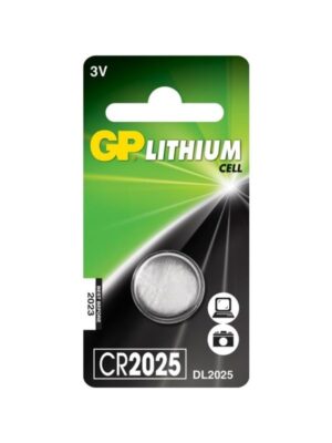 GP knapcelle Lithium CR2025 3V, 1-pak