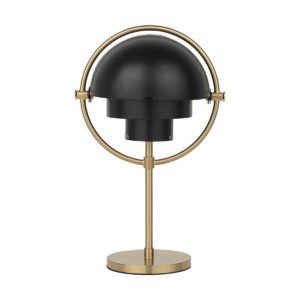 GUBI Multi-Lite portabel lampe Black semi mat/Brass