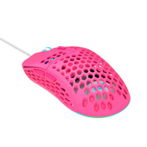 Gaming mus m/RGB (7 knapper) Pink - Nordic Gaming Vapour