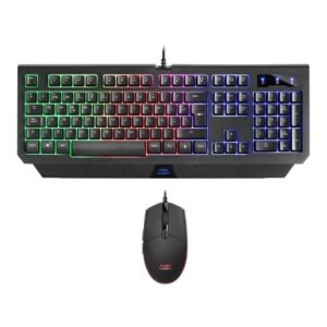 Gaming-tastatur og -mus Mars Gaming MCP100ES RGB USB Sort (Spansk)