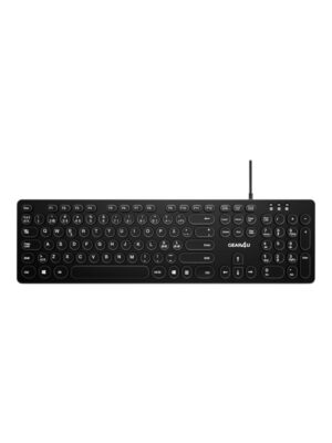 Gear4U KK-10 - keyboard - round key caps - Nordic - black - Tastatur - Nordisk - Sort