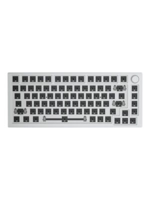 Glorious GMMK PRO 75% Barebone - ANSI - White Ice - Gaming Tastatur - Uden Numpad - Universal - Hvid