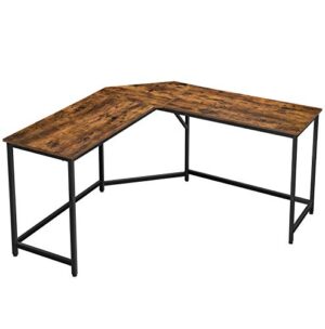 Hjørneskrivebord - L-formet skrivebord - rustik brun 149 x 149 - Borde - Daily-Living