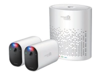 Homeguard Smart Deterrence - NVR + kamera(er) - AC-drevet, batteridrevet - 8 kanaler - 2 kamera(er) - CMOS