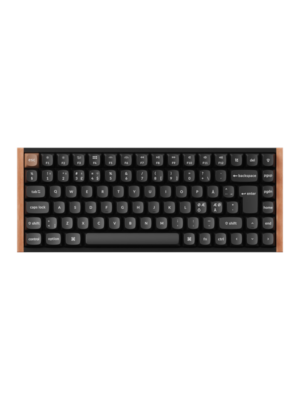 Keychron K2 HE SE Wireless Tri-Mode Hot Swap QMK Gateron 2.0 Purple Magnetic Switch Wood Black - Gaming Tastatur - Nordisk - Sort