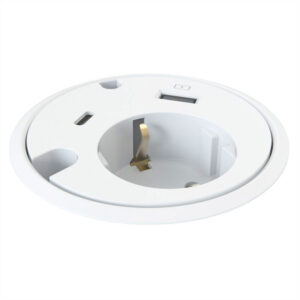 Kondator Powerdot Stikudtag (m/USB-A/USB-C) Hvid