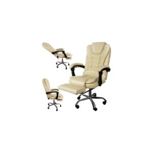 Kontorstol med fodst⌀tte - hvid Malatec 23287