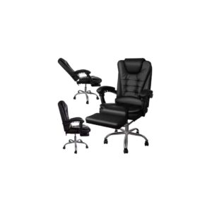 Kontorstol med fodst⌀tte - sort Malatec 23286